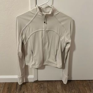 Lululemon ribbed cream jacket